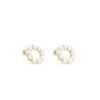 Circle Of Pearls Earrings -Fashion Clothing Accessories Store carraig donn circle of pearls earrings 300162