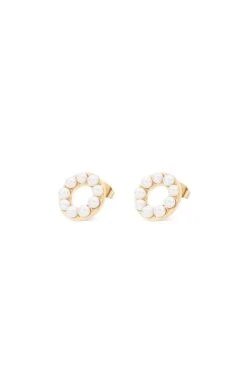 Circle Of Pearls Earrings -Fashion Clothing Accessories Store carraig donn circle of pearls earrings 575463