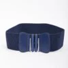 Elasticated Navy Belt -Fashion Clothing Accessories Store carraig donn clasp elastic belt in navy 393146