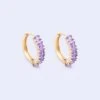 Classic Amethyst Hoops -Fashion Clothing Accessories Store carraig donn classic amethyst hoops 864247