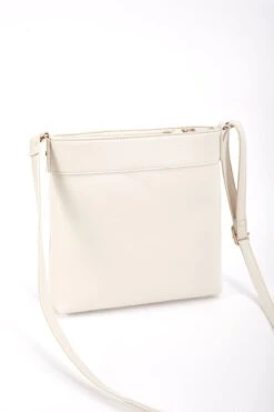 Classic Crossbody Front Zip Bag In Cream -Fashion Clothing Accessories Store carraig donn classic crossbody front zip bag in cream 563573