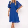 Cobalt Angel Sleeve Dress -Fashion Clothing Accessories Store carraig donn cobalt angel sleeve dress 110637