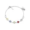 Coloured Stone Bracelet In Silver -Fashion Clothing Accessories Store carraig donn coloured stone bracelet in silver 661389
