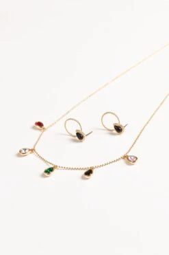 Coloured Teardrop Chain