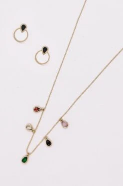 Coloured Teardrop Chain -Fashion Clothing Accessories Store carraig donn coloured teardrop chain 874676