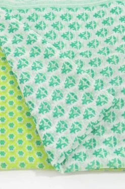 Contrast Green Print Scarf -Fashion Clothing Accessories Store carraig donn contrast green print scarf 947855