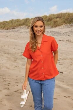Coral Camp Collar Shirt -Fashion Clothing Accessories Store carraig donn coral camp collar shirt 234321