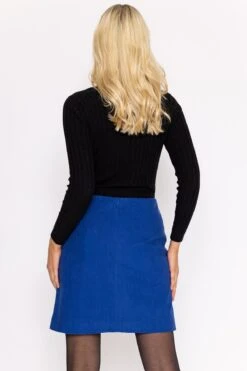 Cord Mini Skirt In Blue -Fashion Clothing Accessories Store carraig donn cord mini skirt in blue 804327