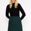 Cord Mini Skirt In Green -Fashion Clothing Accessories Store carraig donn cord mini skirt in green 408591