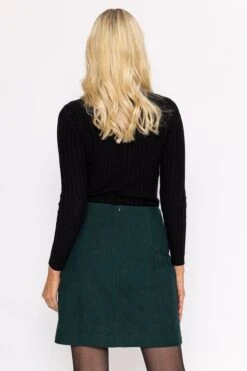 Cord Mini Skirt In Green -Fashion Clothing Accessories Store carraig donn cord mini skirt in green 889963