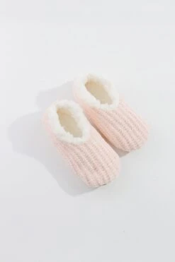 Cosy Knit Slipper Sock In Pink -Fashion Clothing Accessories Store carraig donn cosy knit slipper sock in pink 902827