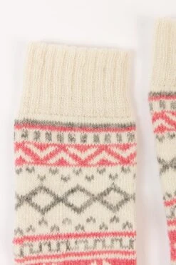 Cream Fairisle Cosy Socks In Box -Fashion Clothing Accessories Store carraig donn cream fairisle cosy socks in box 698817