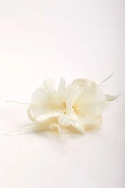 Cream Feather Flower Fascinator -Fashion Clothing Accessories Store carraig donn cream feather flower fascinator 845272