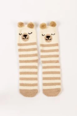 Cream Fluffy Boxed Slipper Socks -Fashion Clothing Accessories Store carraig donn cream fluffy boxed slipper socks 374526