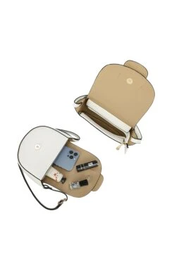 Crescent Crossbody In White -Fashion Clothing Accessories Store carraig donn crescent crossbody in white 994895