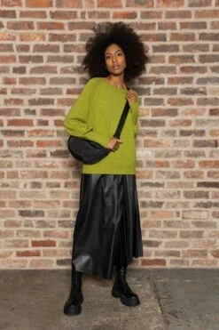 Crescent Shape Crossbody In Black -Fashion Clothing Accessories Store carraig donn crescent shape crossbody in black 781863