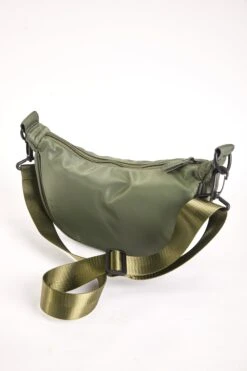 Crescent Shape Crossbody In Khaki -Fashion Clothing Accessories Store carraig donn crescent shape crossbody in khaki 614027