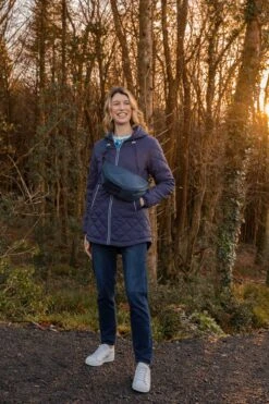 Crescent Shape Crossbody In Navy -Fashion Clothing Accessories Store carraig donn crescent shape crossbody in navy 608346