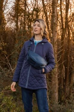 Crescent Shape Crossbody In Navy -Fashion Clothing Accessories Store carraig donn crescent shape crossbody in navy 827861