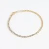 Curb And Diamante Bracelet In Gold -Fashion Clothing Accessories Store carraig donn curb and diamante bracelet in gold 773055