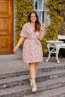 Vero Moda Curve Curve - Ariella Dress In Multi -Fashion Clothing Accessories Store carraig donn curve ariella dress in multi 819253