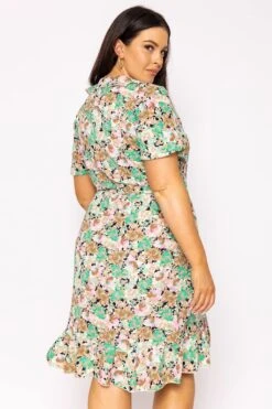 Vero Moda Curve Curve - Delilah Dress In Green -Fashion Clothing Accessories Store carraig donn curve delilah dress in green 913788