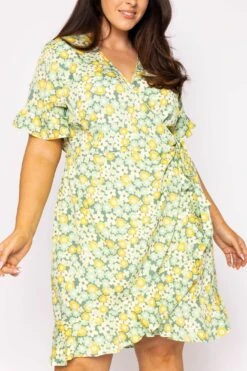 Vero Moda Curve Curve - Henna Dress In Green -Fashion Clothing Accessories Store carraig donn curve henna dress in green 389064