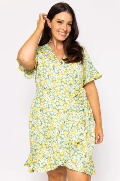 Vero Moda Curve Curve - Henna Dress In Green -Fashion Clothing Accessories Store carraig donn curve henna dress in green 929647