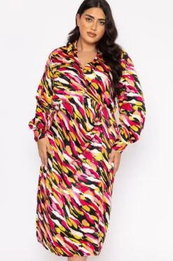 Vero Moda Curve Curve - Kleo Shirt Dress In Multi Print 10 Vero Moda Curve Curve - Kleo Shirt Dress In Multi Print -Fashion Clothing Accessories Store carraig donn curve kleo shirt dress in multi print 471415