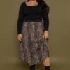 Vero Moda Curve Curve - Nala 7/8 Skirt In Animal Print -Fashion Clothing Accessories Store carraig donn curve nala 78 skirt in animal print 894674