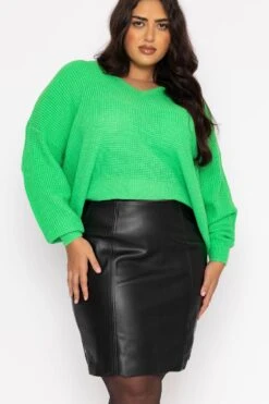 Vero Moda Curve Curve - Olivia Short Skirt In Black