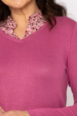 Cut Sew Shirt Collar In Pink -Fashion Clothing Accessories Store carraig donn cut sew shirt collar in pink 122683