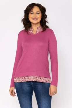 Cut Sew Shirt Collar In Pink -Fashion Clothing Accessories Store carraig donn cut sew shirt collar in pink 911052