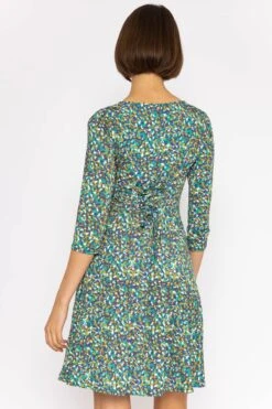 Deirdre Dress In Teal Print 12 Deirdre Dress In Teal Print -Fashion Clothing Accessories Store carraig donn deirdre dress in teal print 569933
