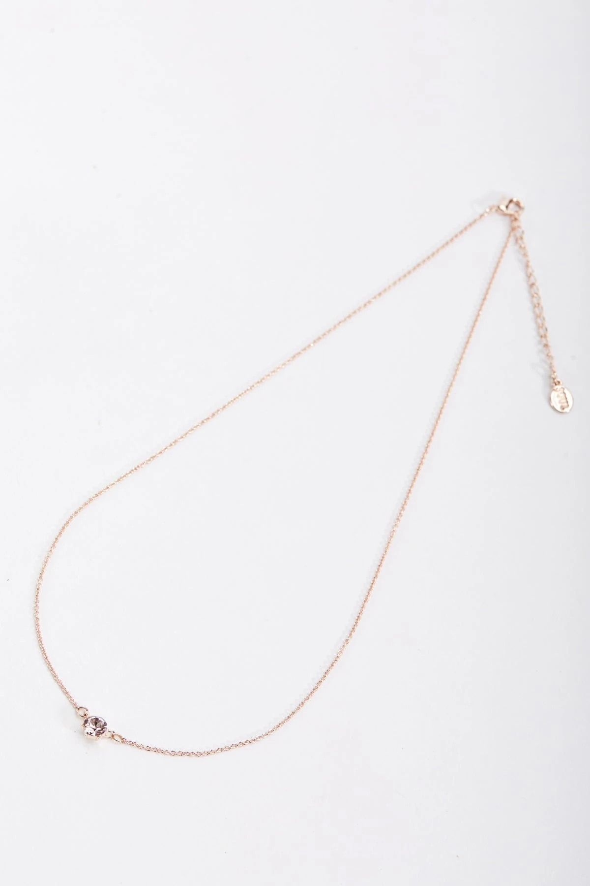 Delicate Rose Stone Necklace 3 Delicate Rose Stone Necklace