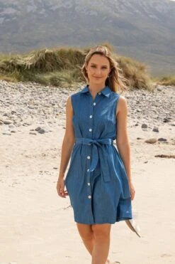 Denim Knee Length Shirt Dress 15 Denim Knee Length Shirt Dress -Fashion Clothing Accessories Store carraig donn denim knee length shirt dress 285429