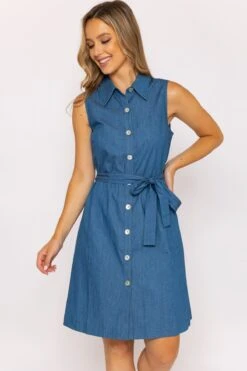 Denim Knee Length Shirt Dress 22 Denim Knee Length Shirt Dress -Fashion Clothing Accessories Store carraig donn denim knee length shirt dress 471979