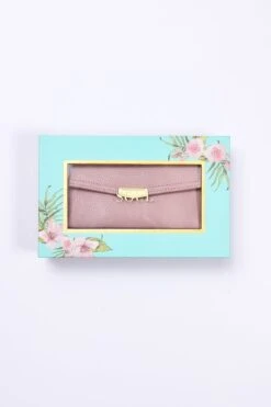 Double Compartment Purse In Pink