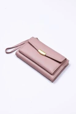 Double Compartment Purse In Pink -Fashion Clothing Accessories Store carraig donn double compartment purse in pink 852606