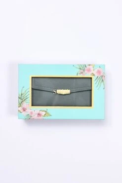 Double Compartment Purse In Teal