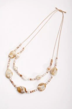 Double Strand Beaded Necklace