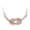 Double Swirl Hammock Pendant In Rose Gold -Fashion Clothing Accessories Store carraig donn double swirl hammock pendant in rose gold 794021
