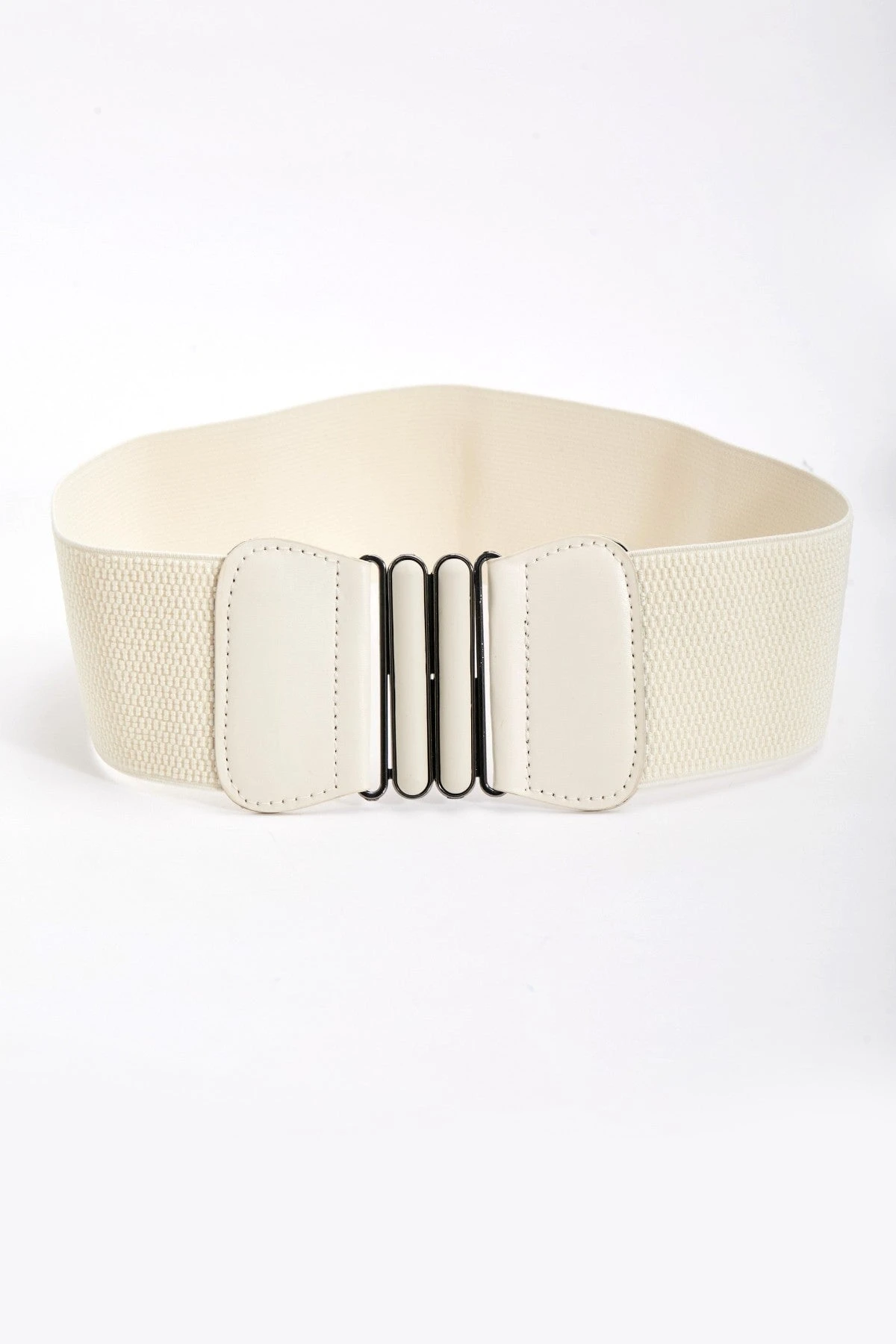 Elasticated Cream Belt 3 Elasticated Cream Belt