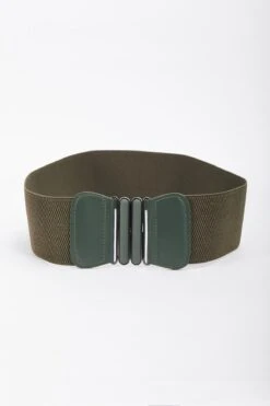 Elasticated Khaki Belt