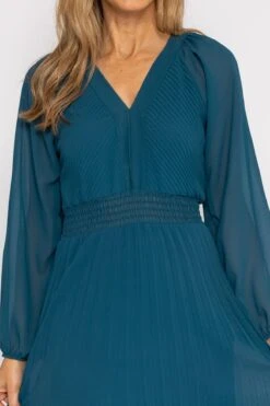 Eleanor Midi Dress In Teal -Fashion Clothing Accessories Store carraig donn eleanor midi dress in teal 886528