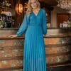 Eleanor Midi Dress In Teal -Fashion Clothing Accessories Store carraig donn eleanor midi dress in teal 886721