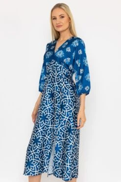 Eliza Midi Dress In Navy -Fashion Clothing Accessories Store carraig donn eliza midi dress in navy 785999