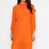 Ella Knee Length Dress In Orange 2 Ella Knee Length Dress In Orange -Fashion Clothing Accessories Store carraig donn ella knee length dress in orange 260618