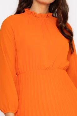 Ella Knee Length Dress In Orange -Fashion Clothing Accessories Store carraig donn ella knee length dress in orange 386203