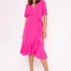 Ella Midi Dress In Fuchsia -Fashion Clothing Accessories Store carraig donn ella midi dress in fuchsia 403533